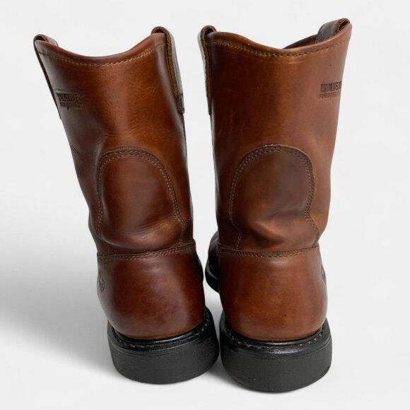 Wolverine Leather Western Cowboy Biker Engineer Work Boots Men's 8.5 M - Picture 9 of 16